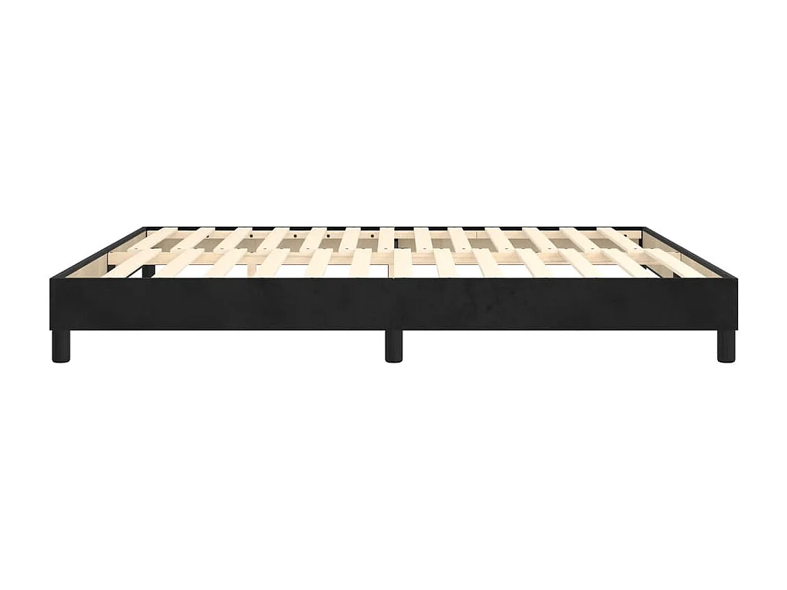 Boxspring bed 160x200 cm fluweel zwart