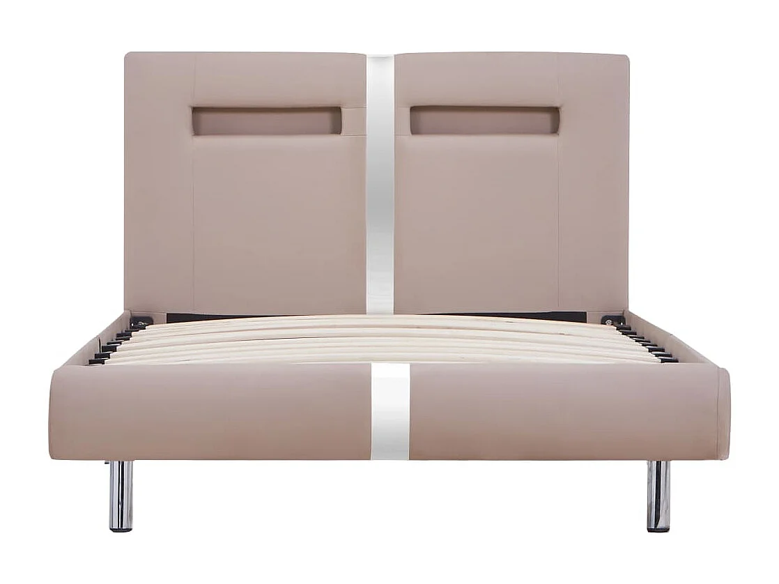 Giroletto con LED senza Materasso Cappuccino 90x200 cm