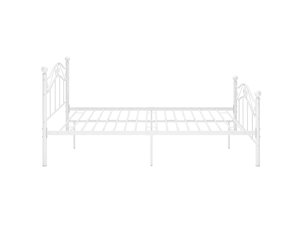 Estructura de cama sin colchón metal blanco 120x200 cm