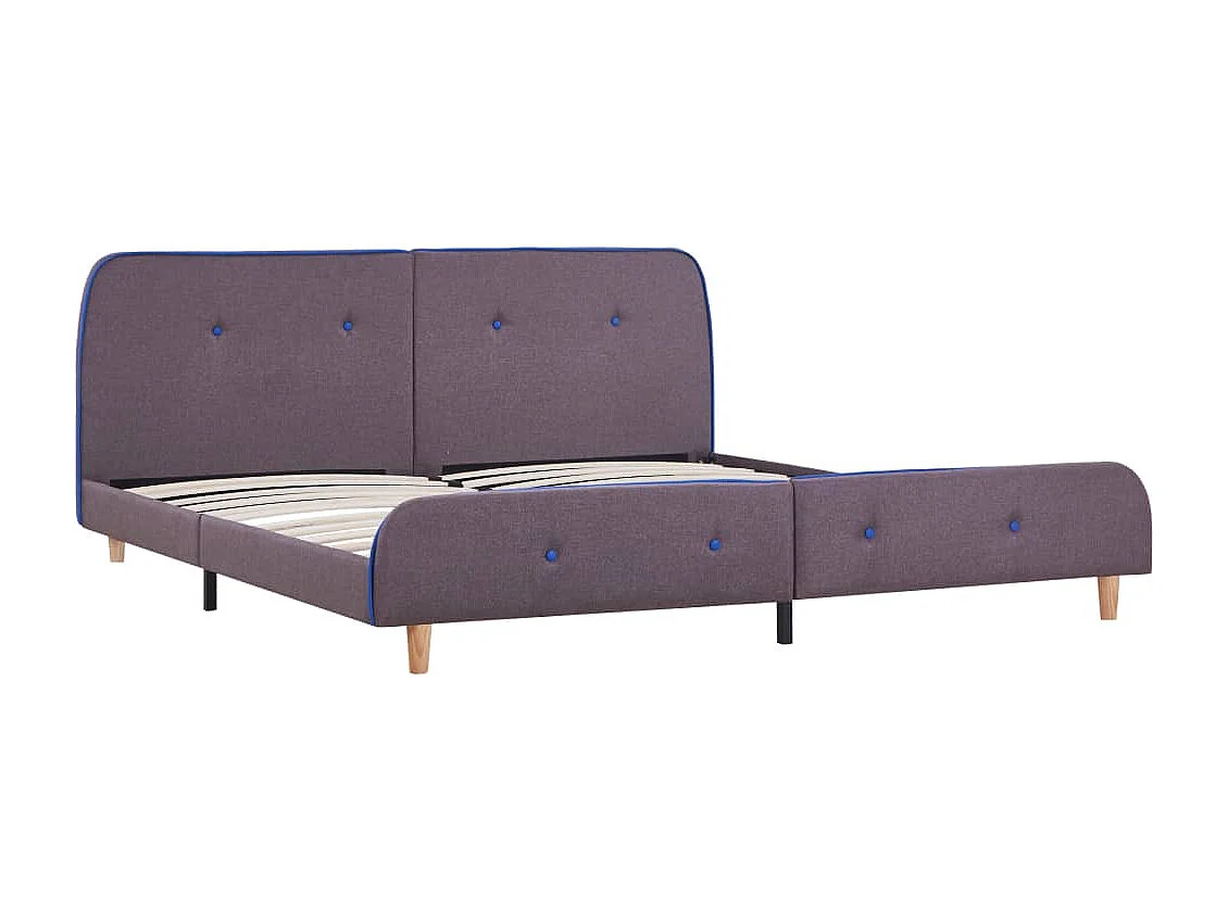 Bedframe stof taupe 180x200 cm