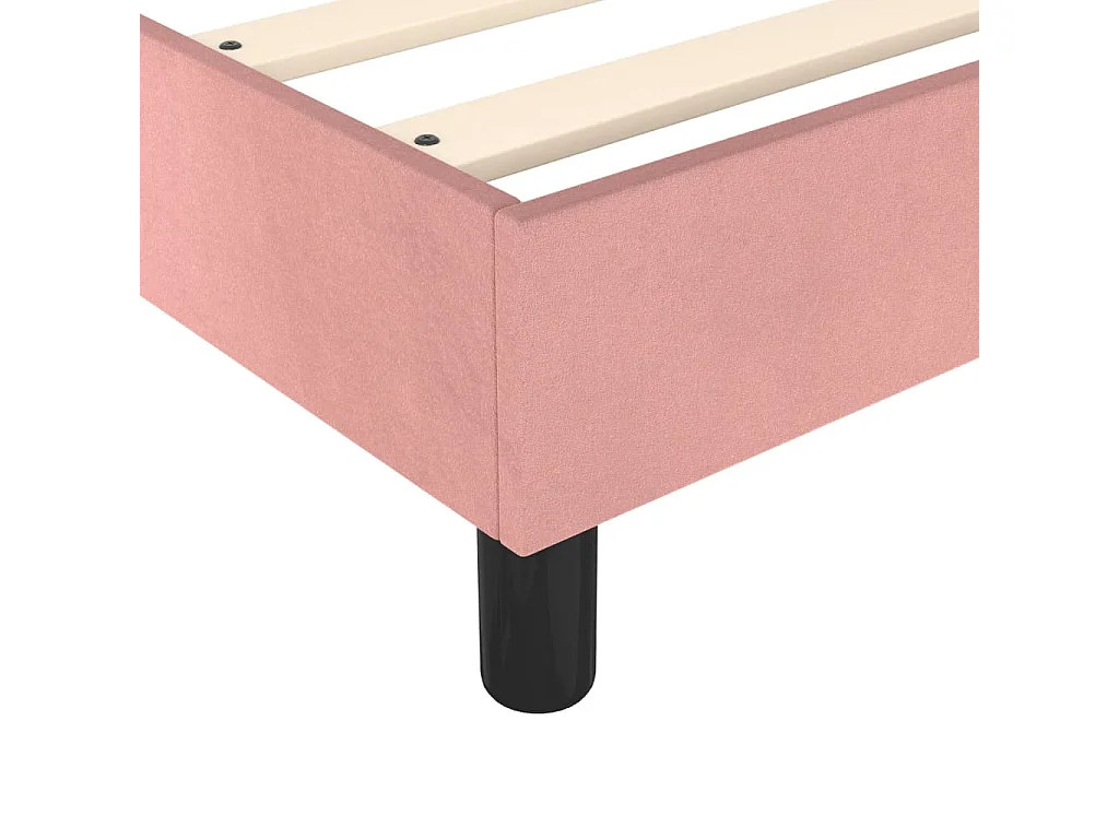 Boxspring bed fluweel roze 140x190 cm