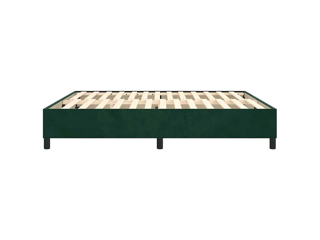 Boxspring bed 180x200 cm fluweel donkergroen