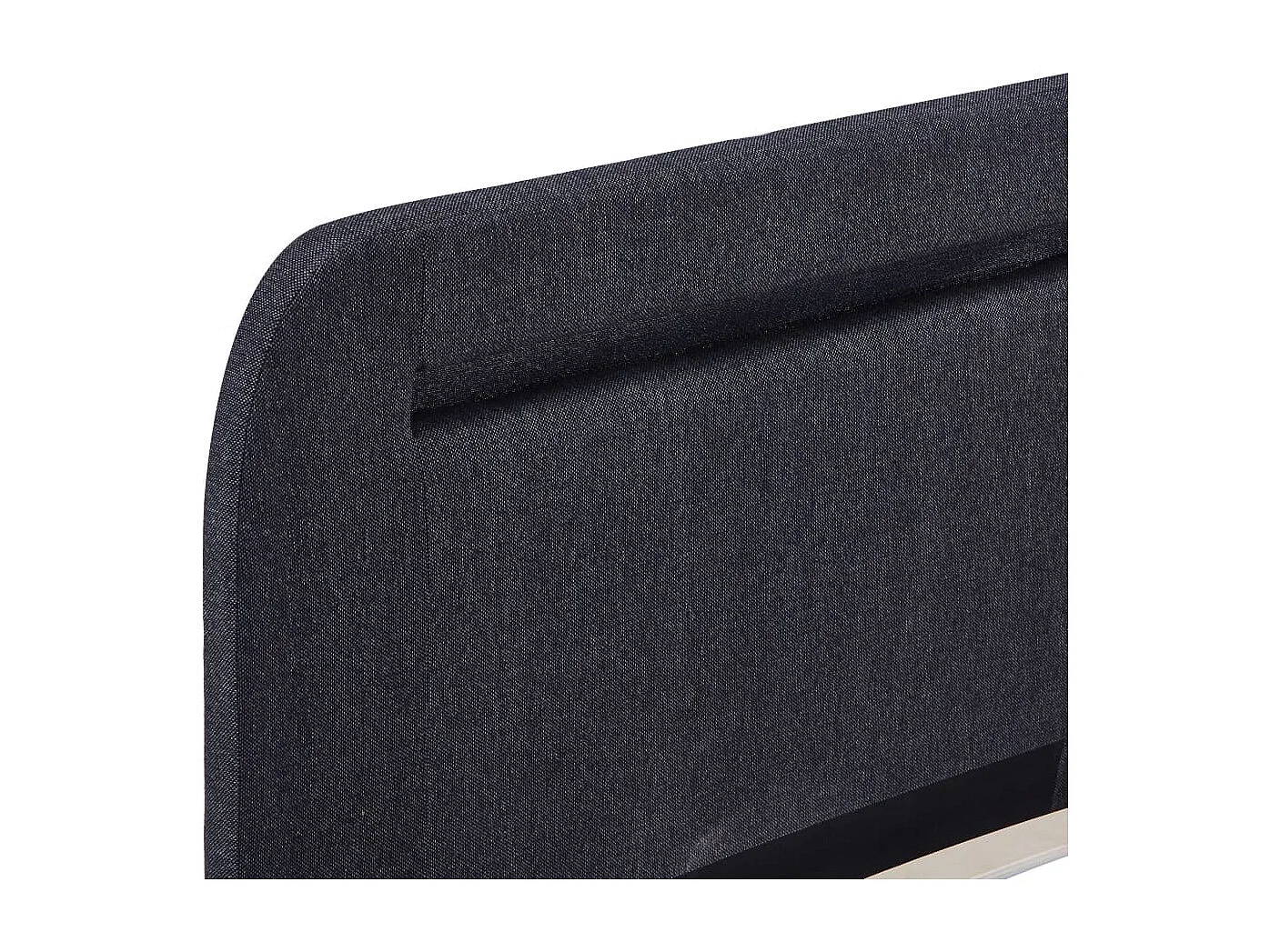 Bettgestell mit LED Dunkelgrau Stoff 180×200 cm