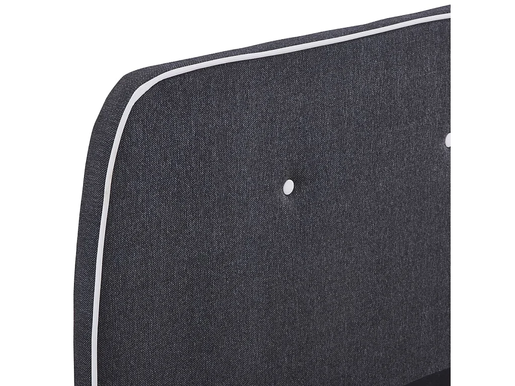 Cadre de lit sans matelas gris foncé tissu 160x200 cm
