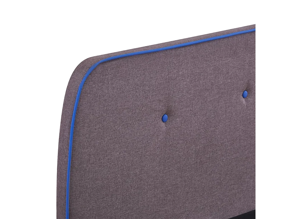 Bettrahmen Taupe Stoff 160x200 cm