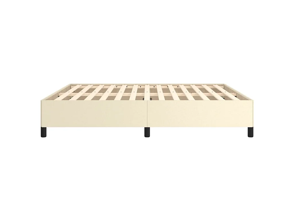 Cadre de lit sans matelas crème 180x200 cm similicuir