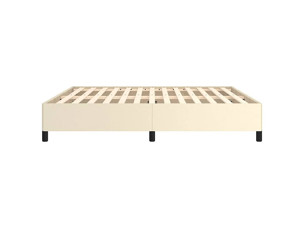 Cadre de lit sans matelas crème 180x200 cm similicuir