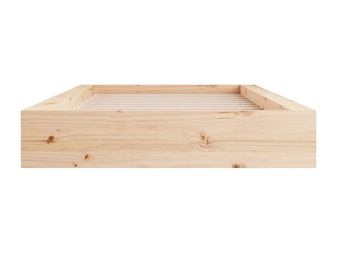 Estrutura de cama solteiro 90x190 cm madeira maciça