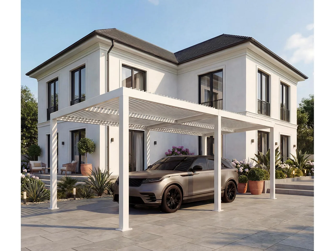 Carport MCW-L46,  wit