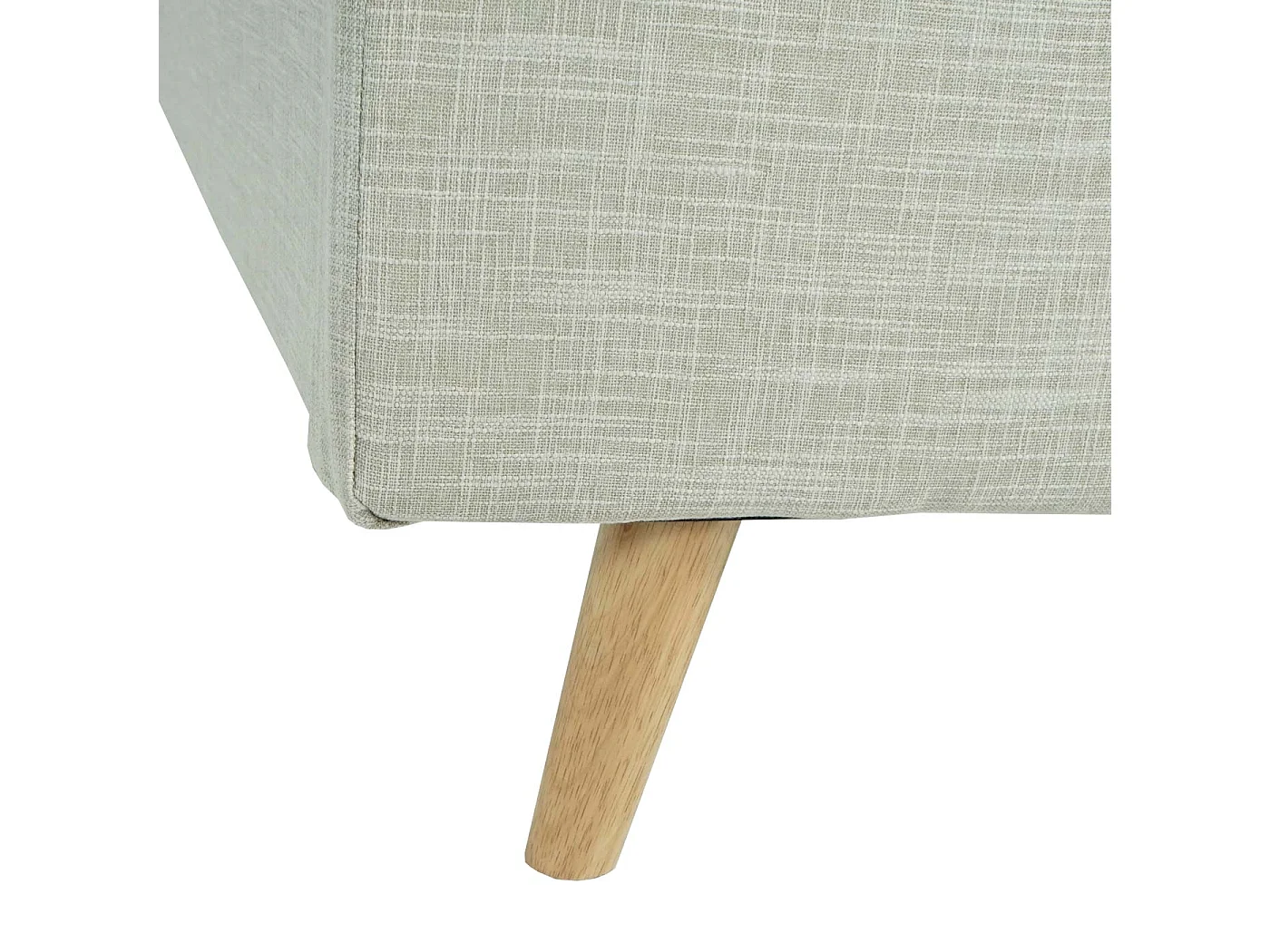 Gestoffeerd bed MCW-J98 + lattenbodem 160cm,  160x200cm crème-beige