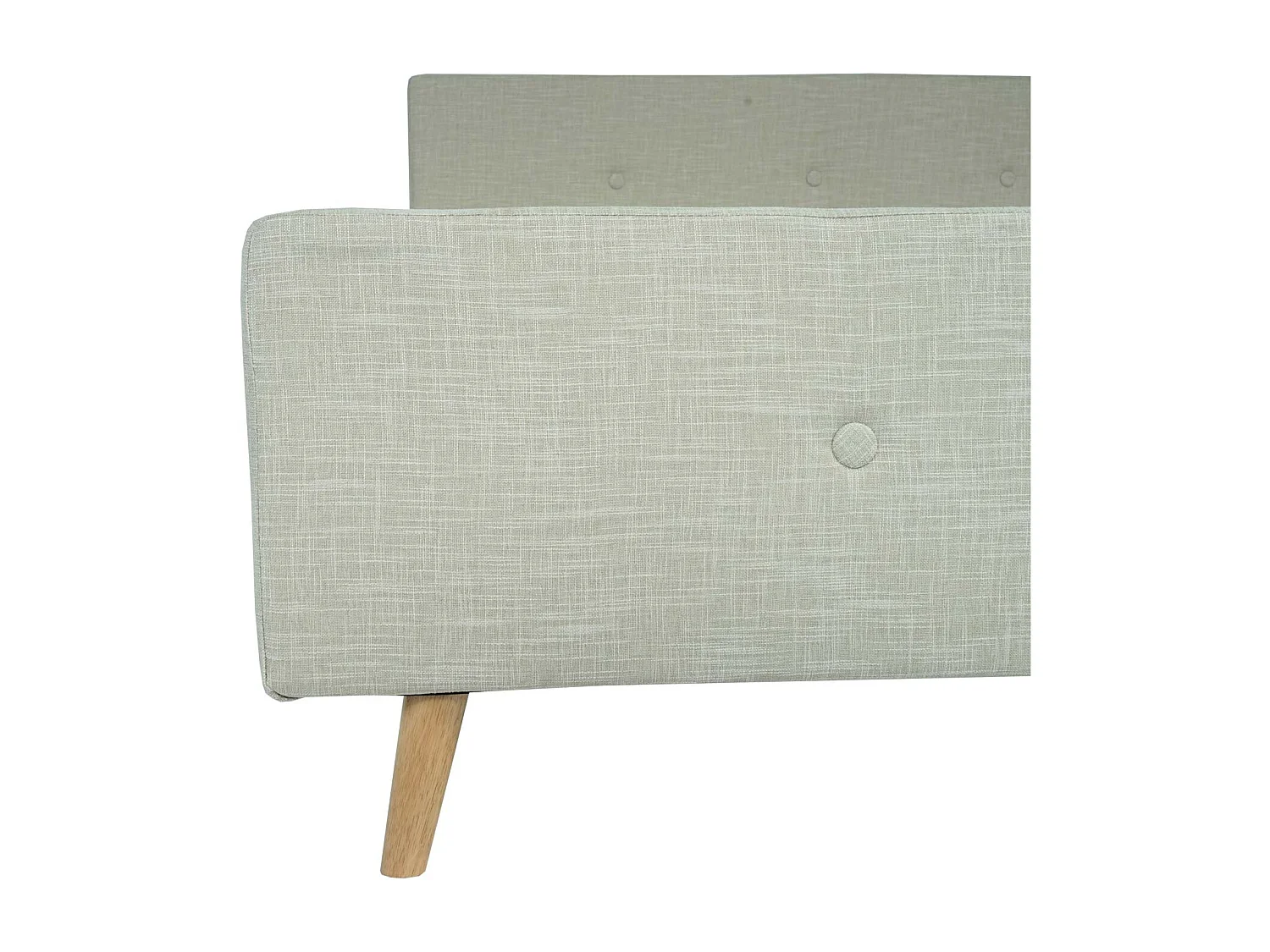 Gestoffeerd bed MCW-J98 + lattenbodem 160 cm,  160x200cm crème-beige