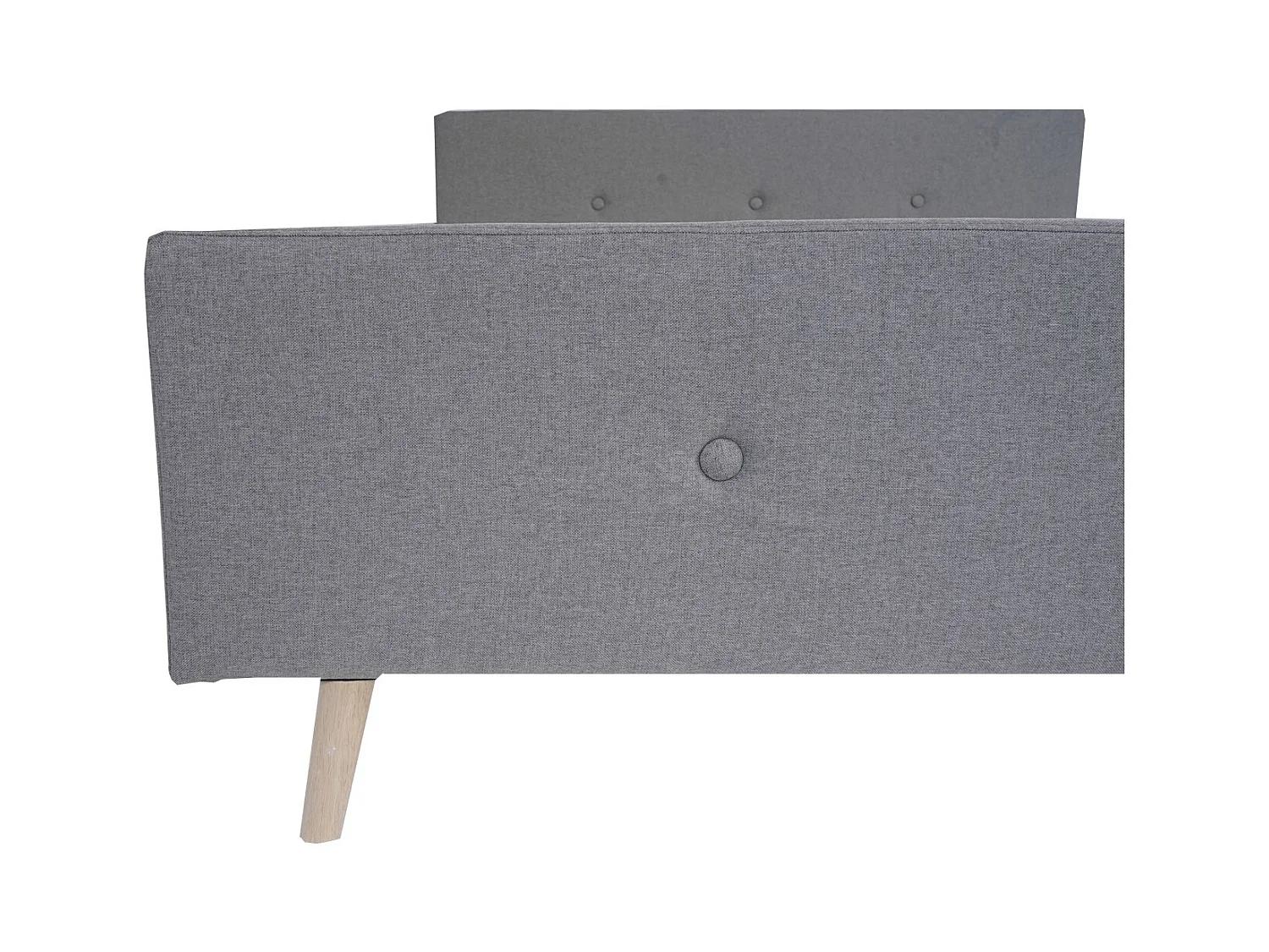 Łóżko tapicerowane MCW-J98 + stelaż listwowy 160cm,  180x200cm szary