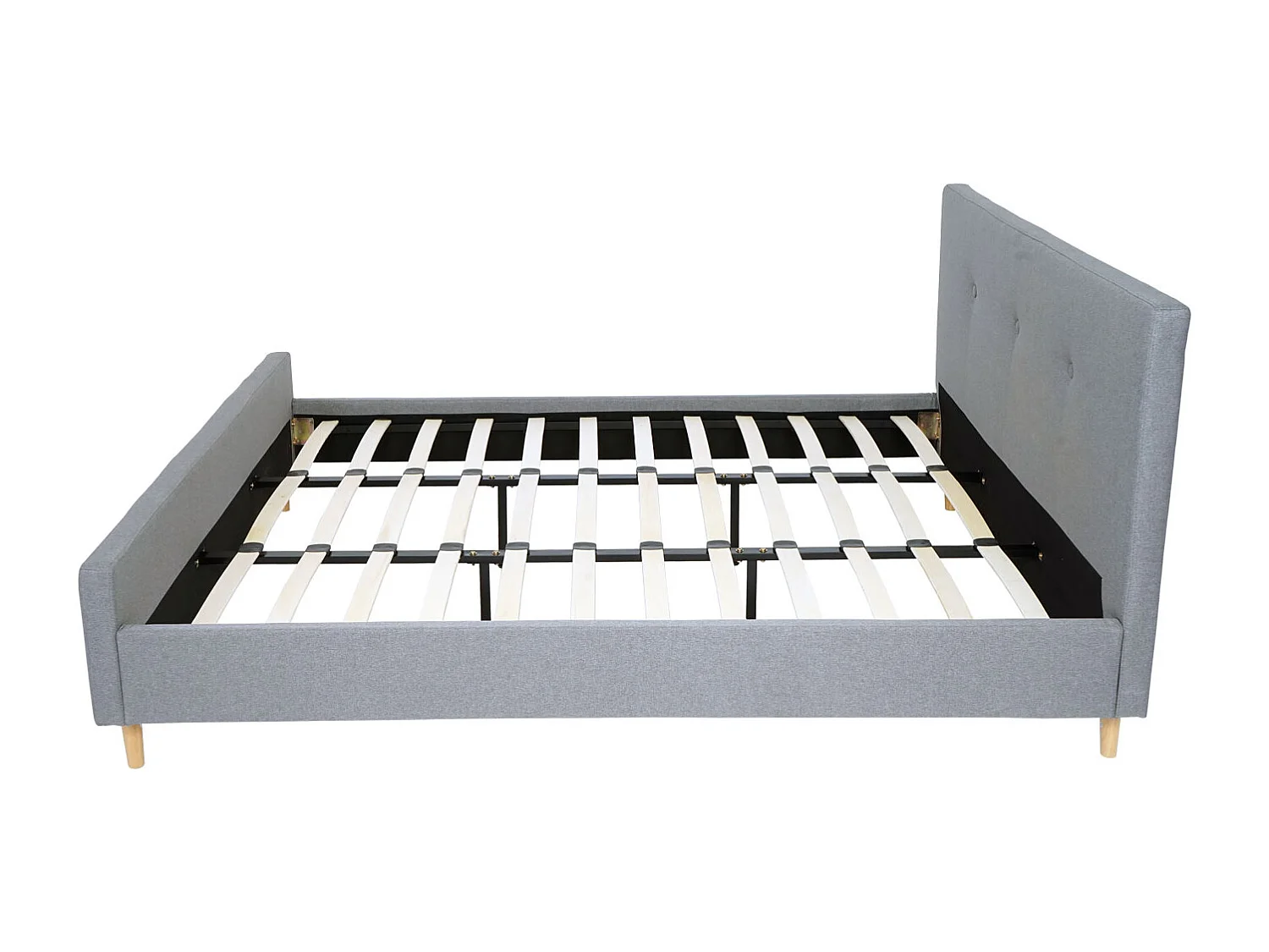 Polsterbett MCW-J98 + Lattenrost 180cm, 180x200cm grau