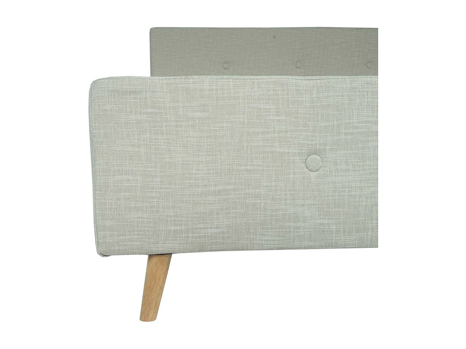 Gestoffeerd bed MCW-J98 + lattenbodem 160cm,  180x200cm crème-beige