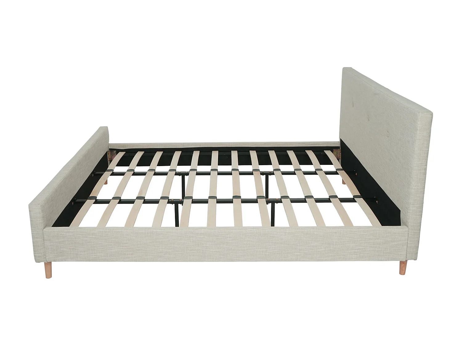 Polsterbett MCW-J98 + Lattenrost 180cm, 180x200cm creme-beige