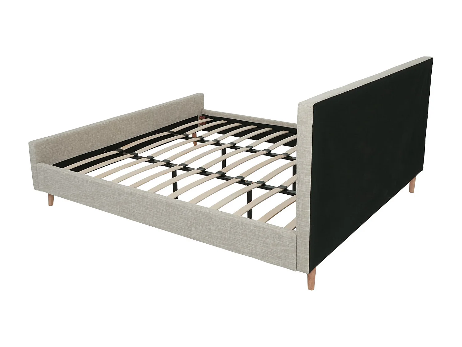 Polsterbett MCW-J98 + Lattenrost 180cm, 180x200cm creme-beige