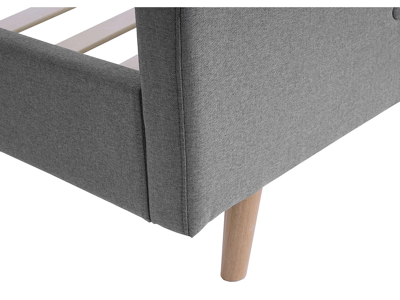 Polsterbett MCW-J98 + Lattenrost 160cm, 160x200cm grau