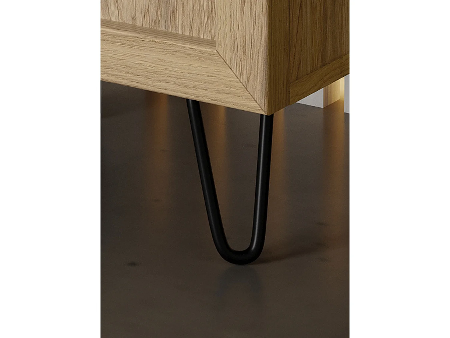 STANDVITRINE Limbo Eiche Artisan 95 / 42 / 124cm