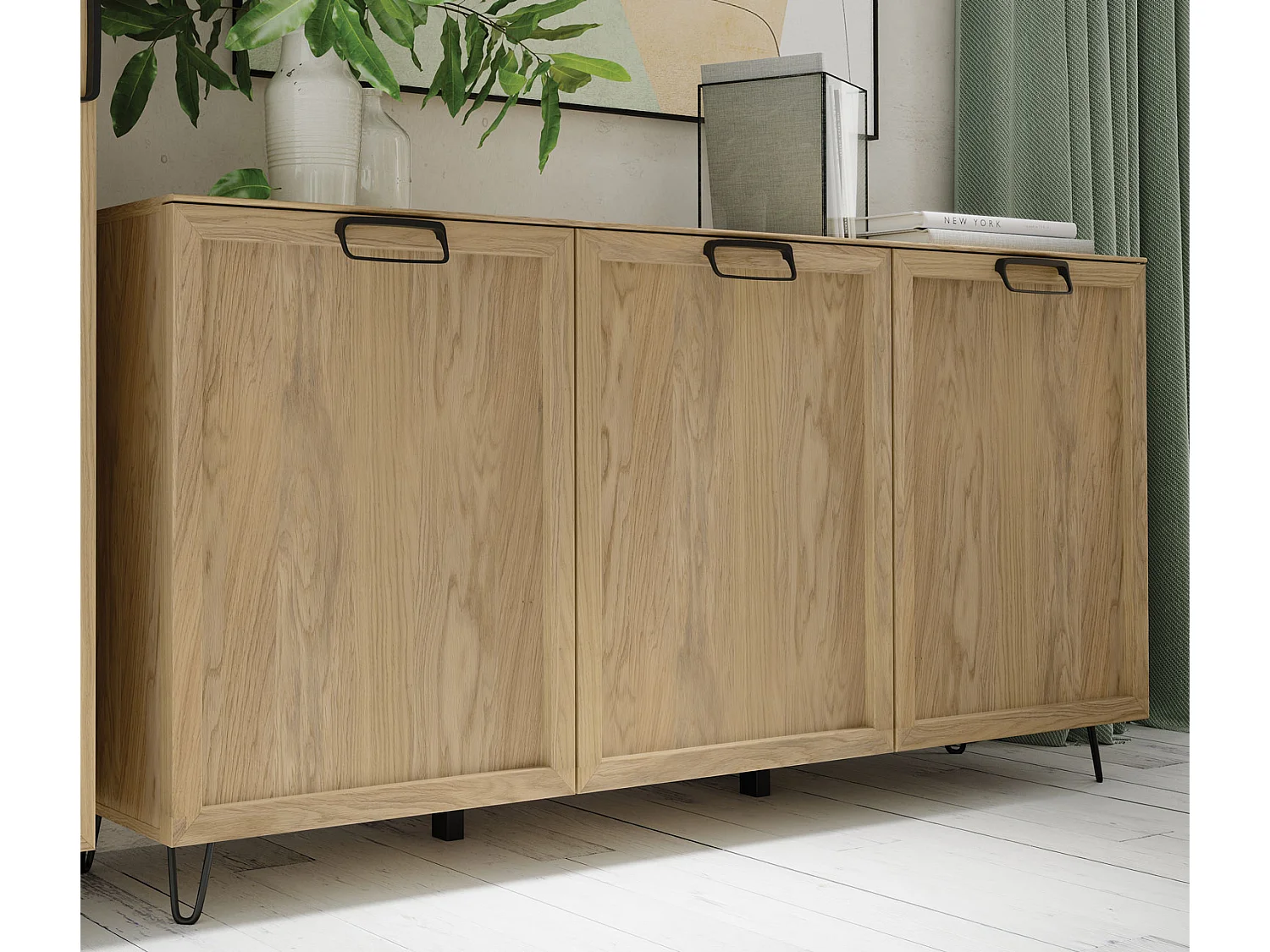 KOMMODE Limbo Eiche Artisan 140 / 42 / 89cm