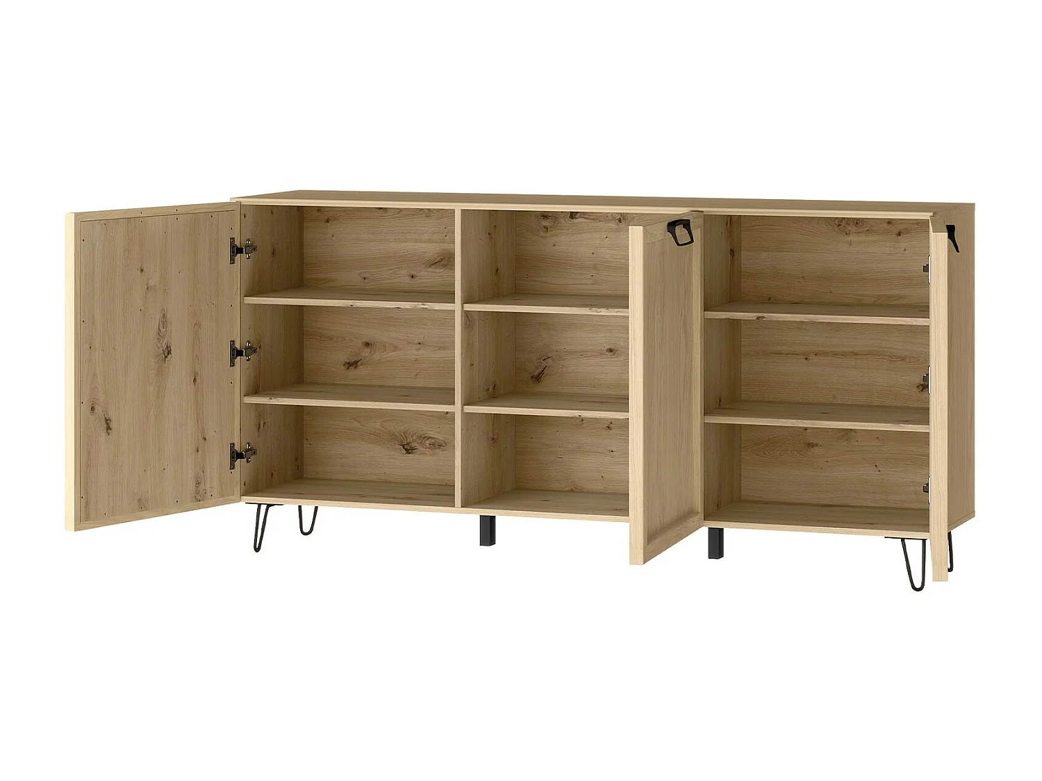 KOMMODE Limbo Eiche Artisan 140 / 42 / 89cm