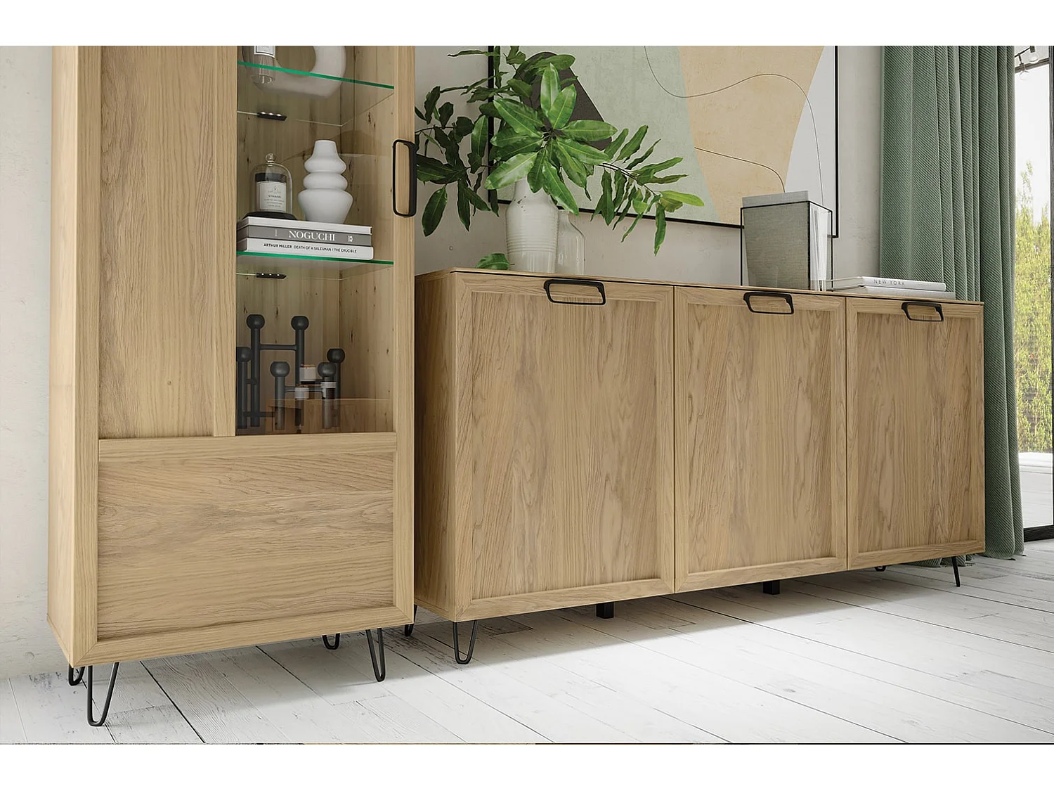 KOMMODE Limbo Eiche Artisan 140 / 42 / 89cm