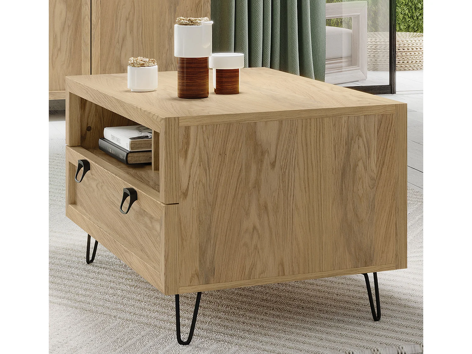 COUCHTISCH Limbo Eiche Artisan 100 / 50 / 60cm