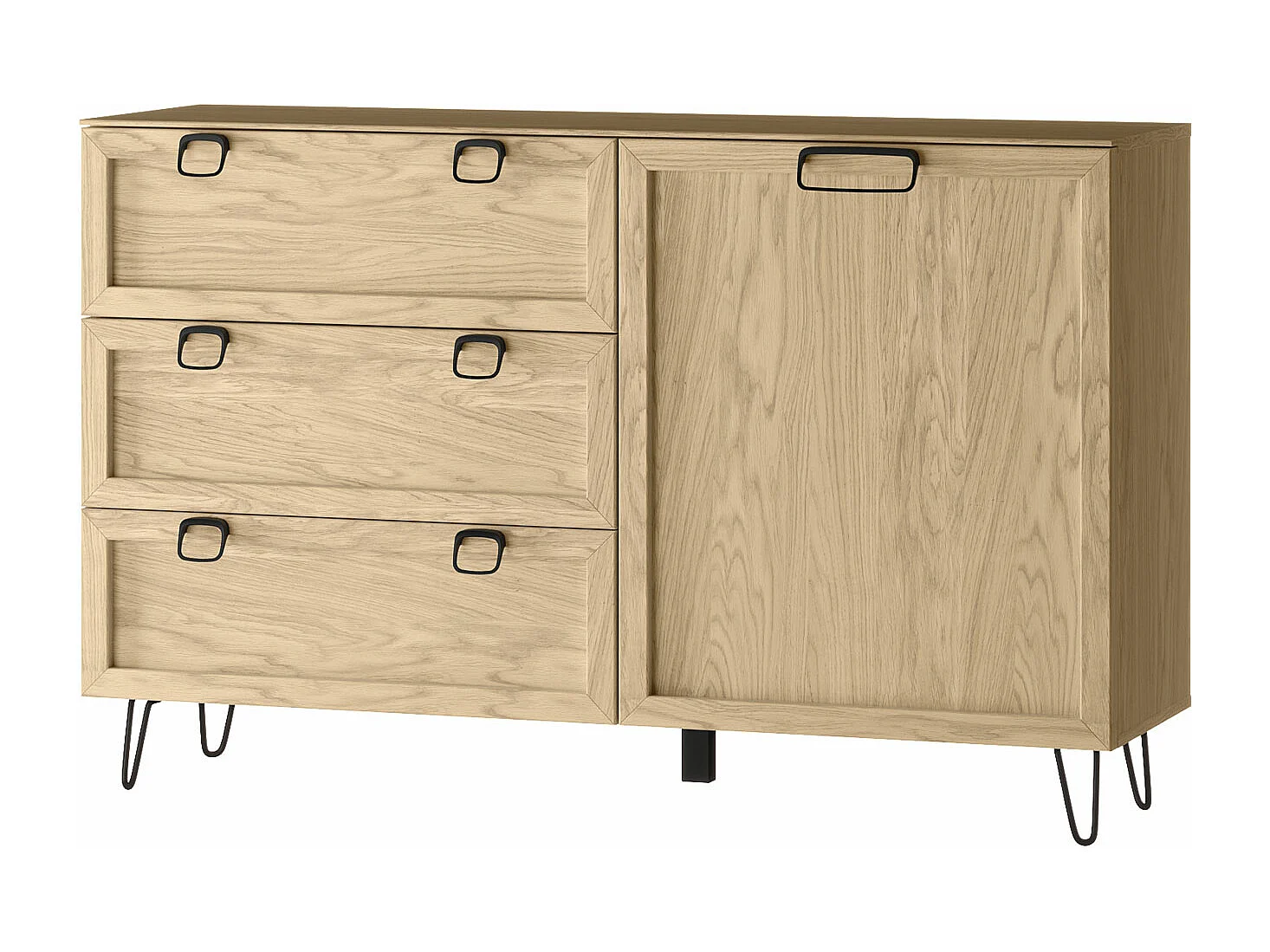 KOMMODE Limbo Eiche Artisan 140 / 42 / 89cm