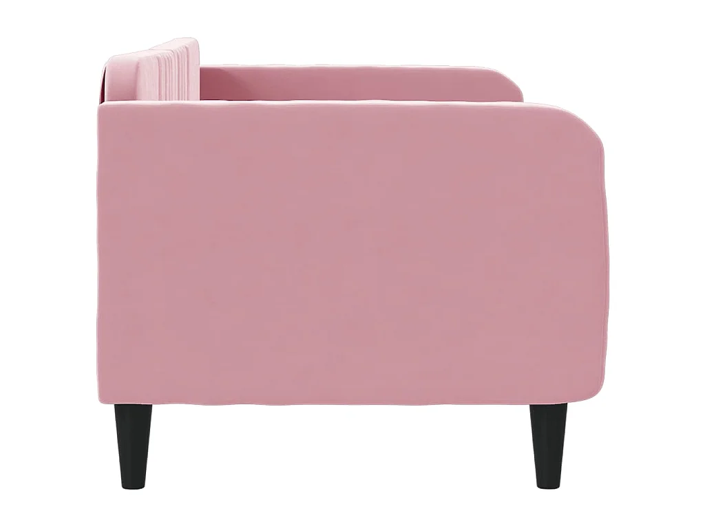 Slaapbank 80x200 cm fluweel roze