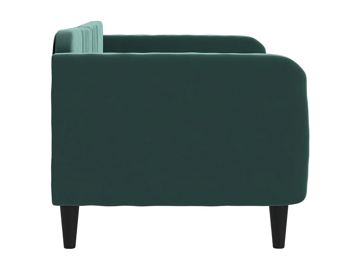 Lit de repos sans matelas vert foncé 80x200 cm velours