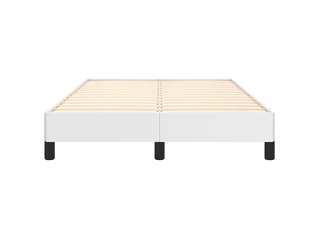 Cadre de lit sans matelas blanc 120x200 cm similicuir