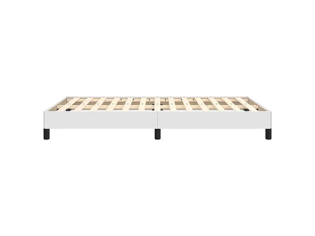 Cadre de lit sans matelas blanc 120x200 cm similicuir