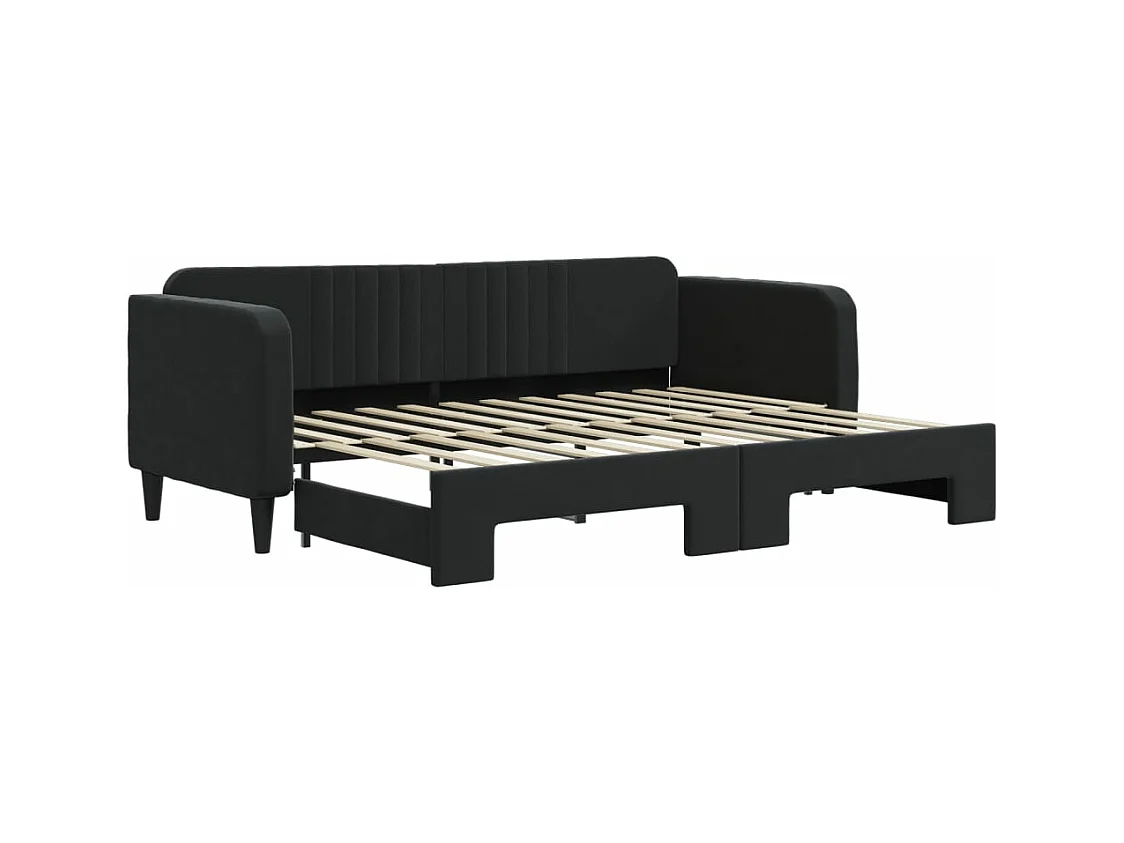 Lit de jour avec gigogne sans matelas 80x200 cm