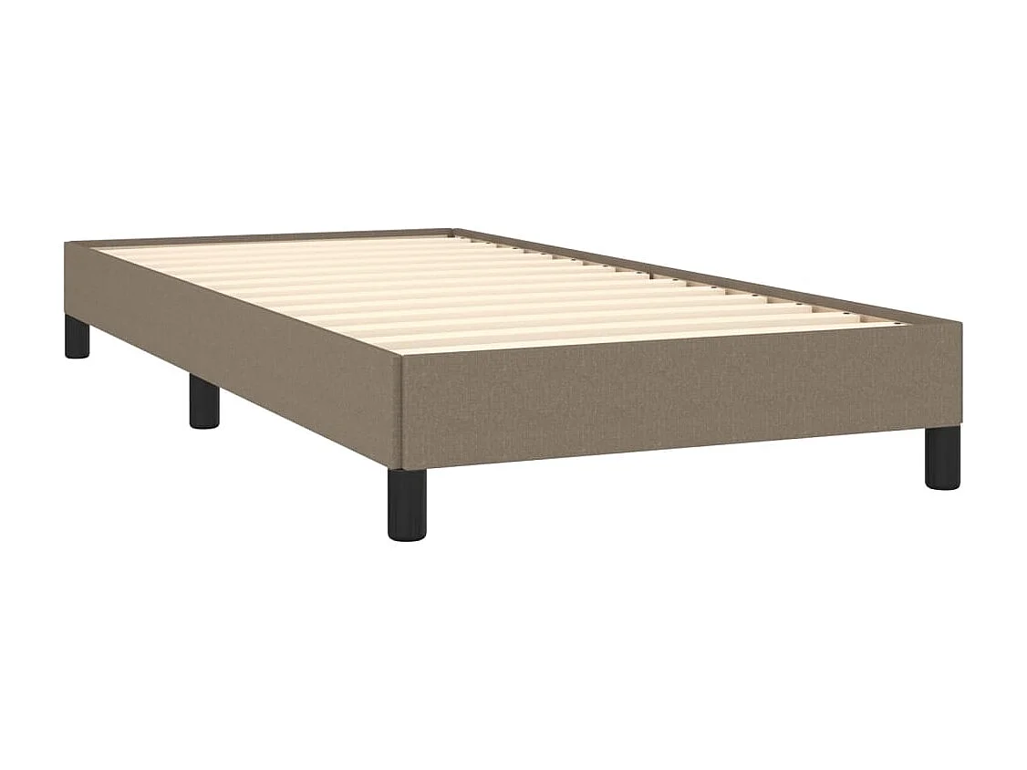 Cadre de lit sans matelas taupe 80x200 cm tissu