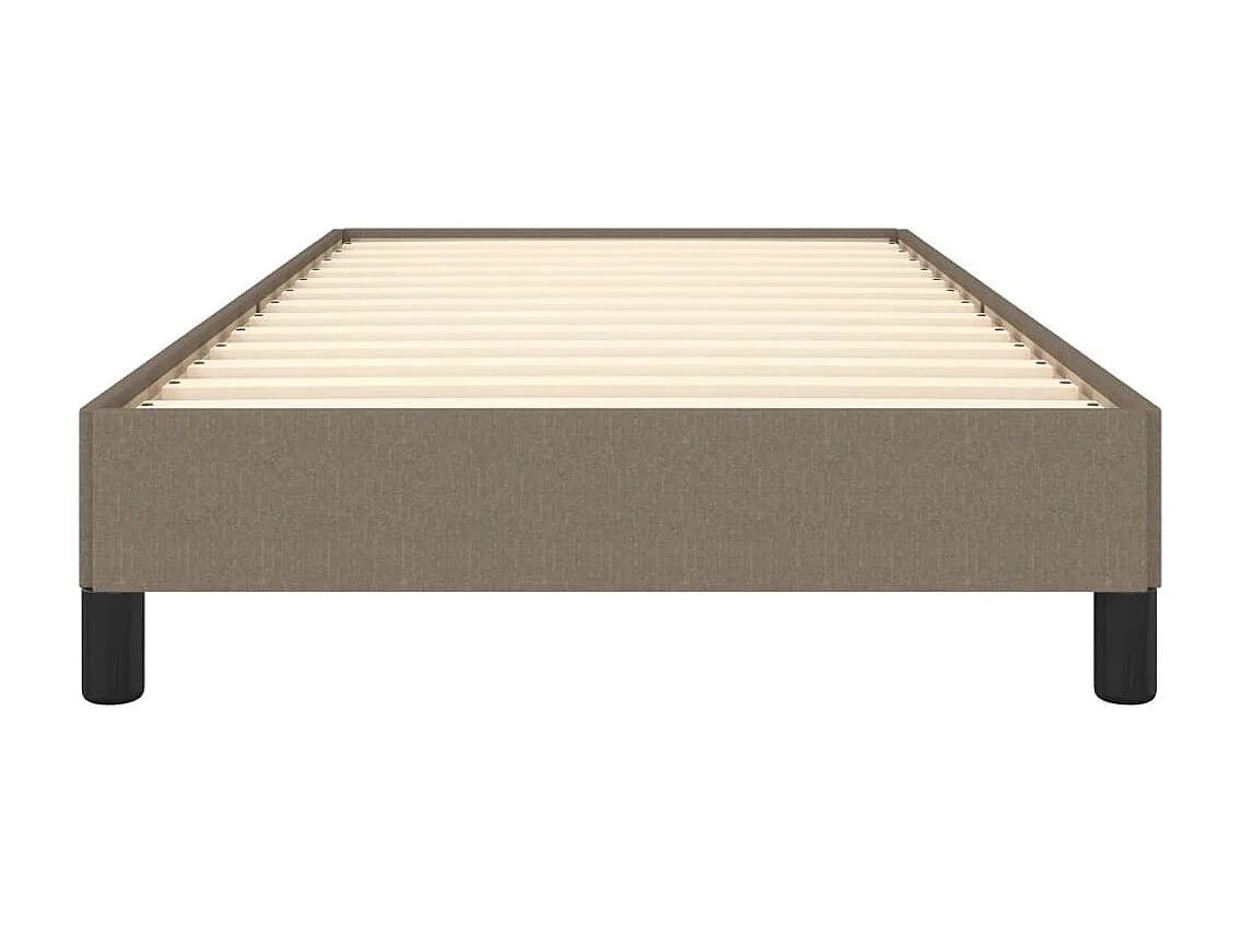 Cadre de lit sans matelas taupe 80x200 cm tissu