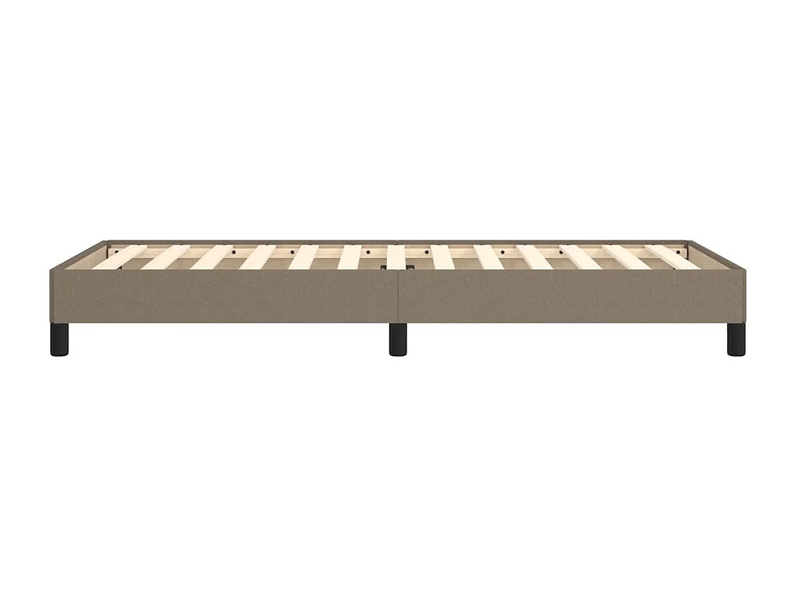 Cadre de lit sans matelas taupe 80x200 cm tissu