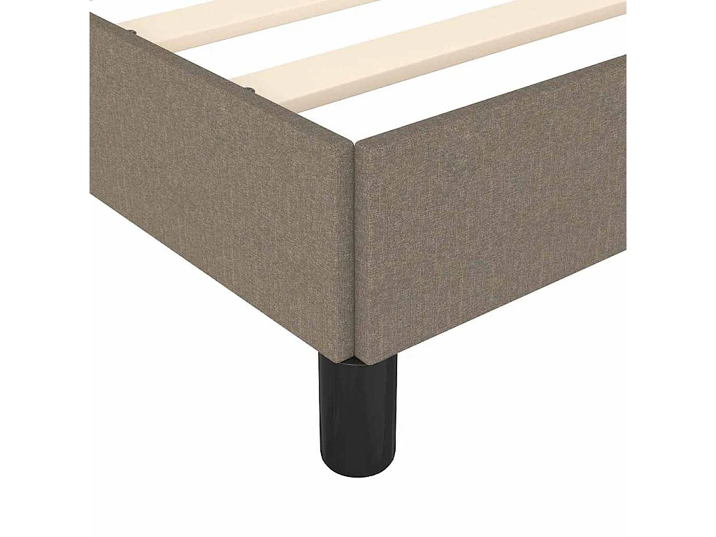 Bedframe zonder matras 80x200 cm stof taupe