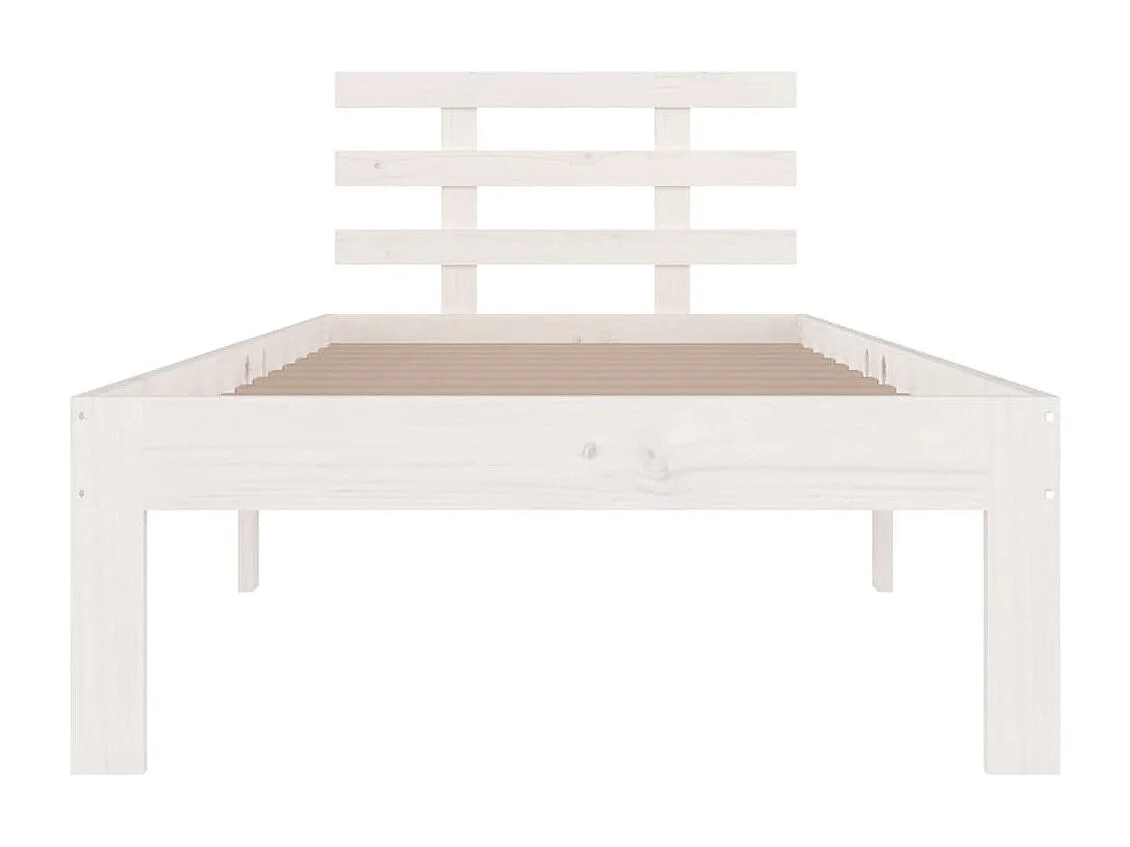 Cadre de lit sans matelas blanc 90x190 cm