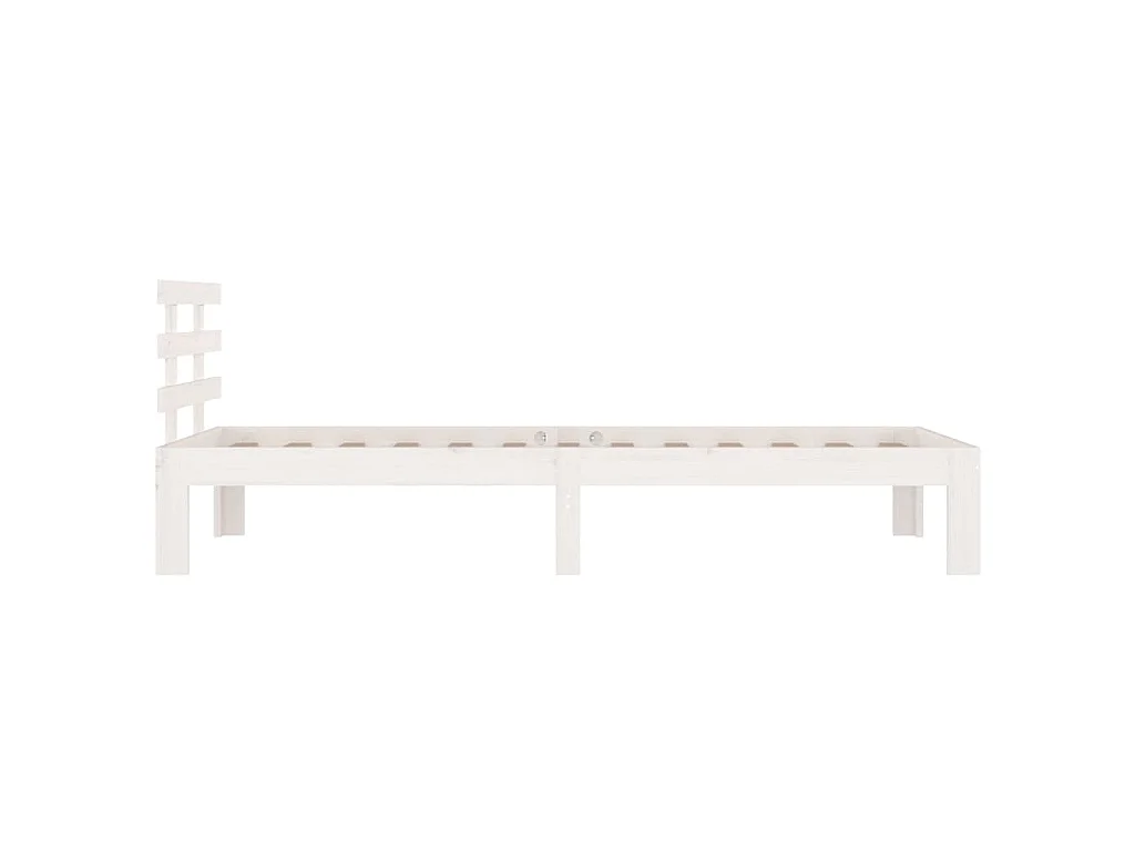Cadre de lit sans matelas blanc 90x190 cm