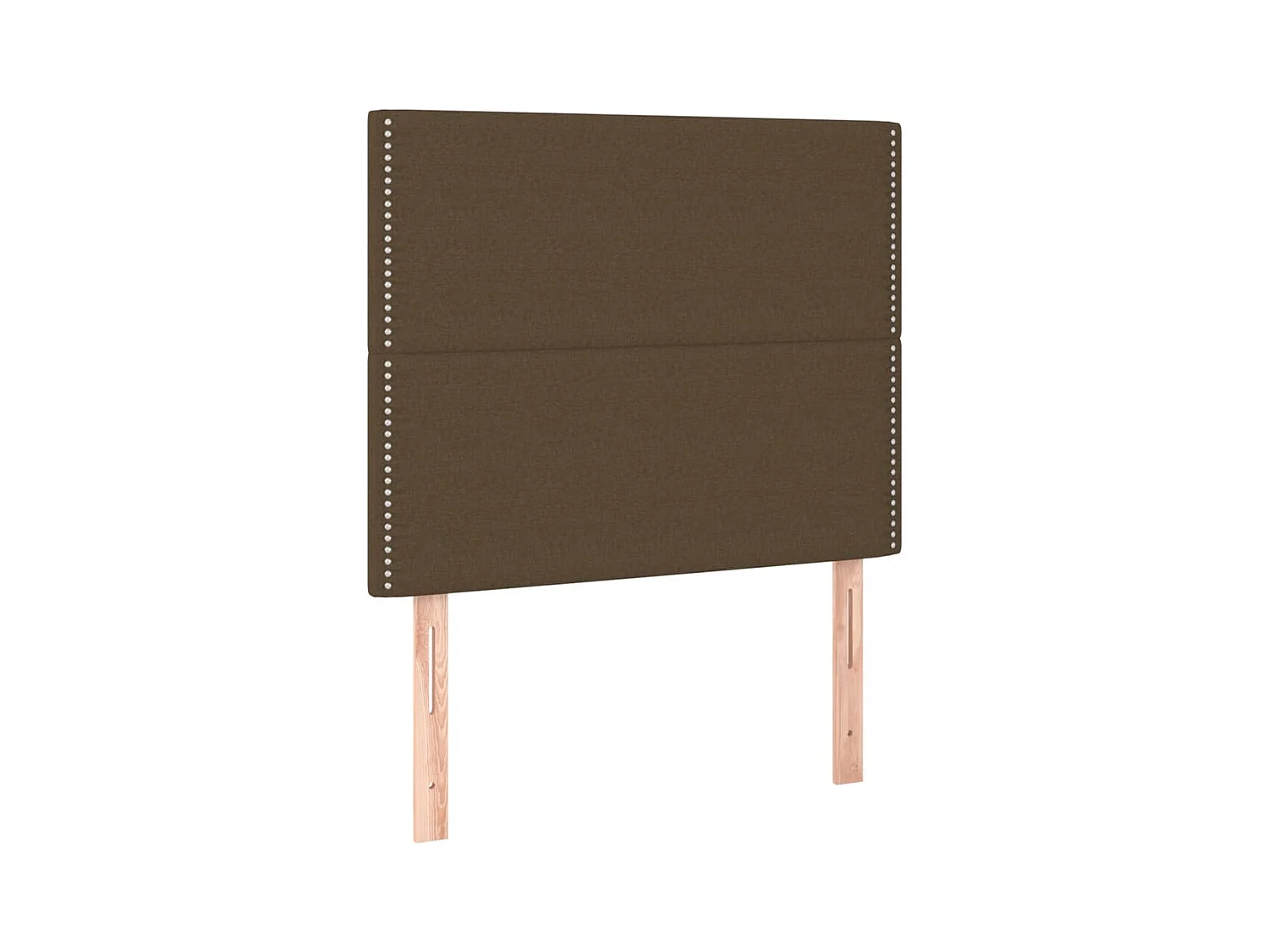 Letto a Molle Materasso e LED Marrone Scuro 90x200cm in Tessuto