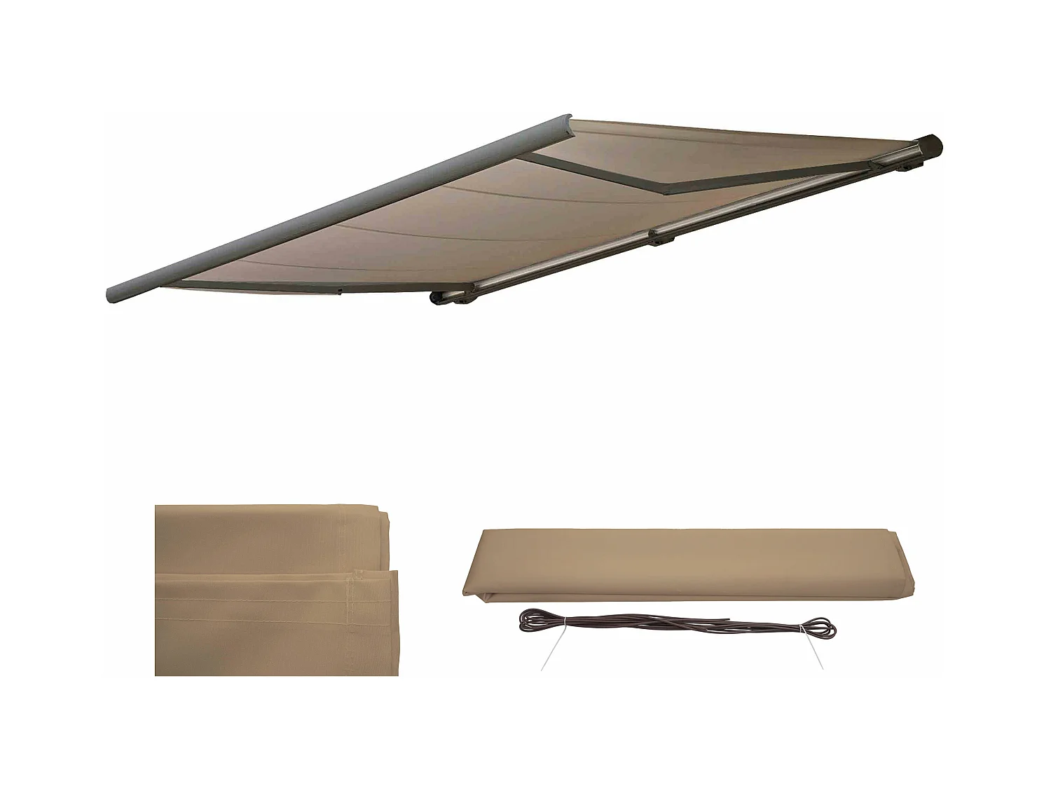 Wymienne poszycie do markizy H124,  Poliester piaskowy