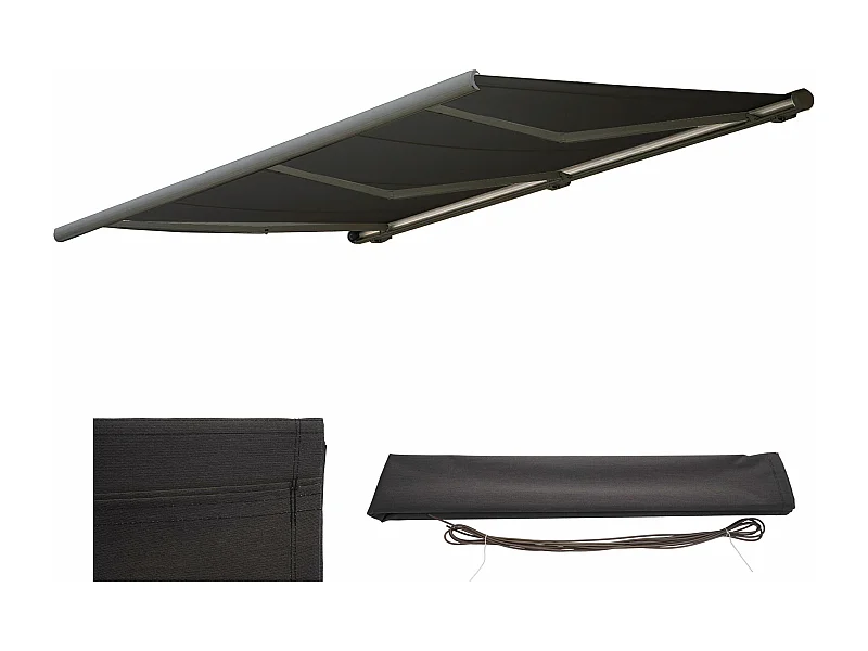 Ersatz-Bezug für Markise H124, Polyester anthrazit