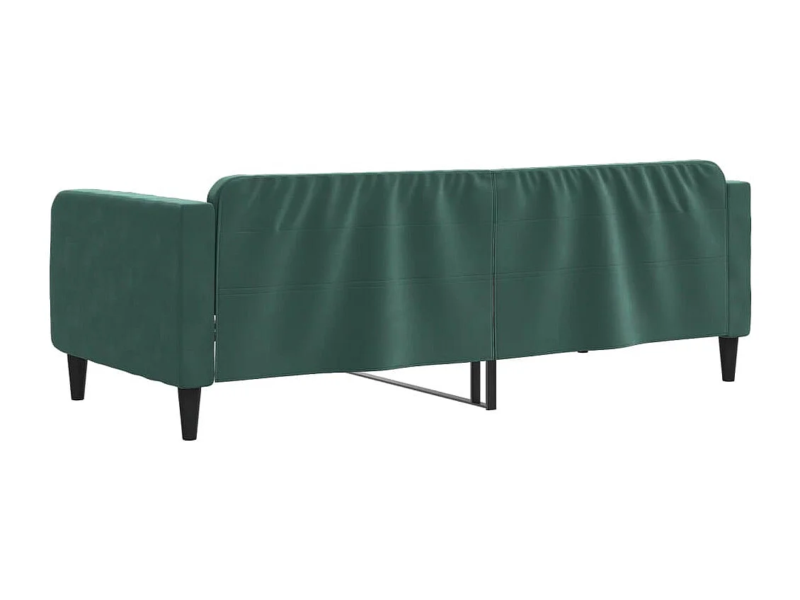 Lit de repos sans matelas vert foncé 90x200 cm velours