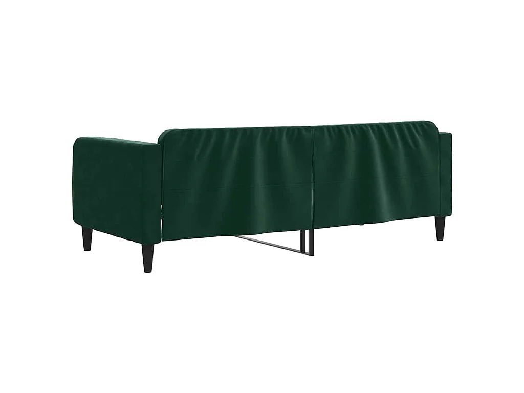 Lit de repos sans matelas vert foncé 90x200 cm velours