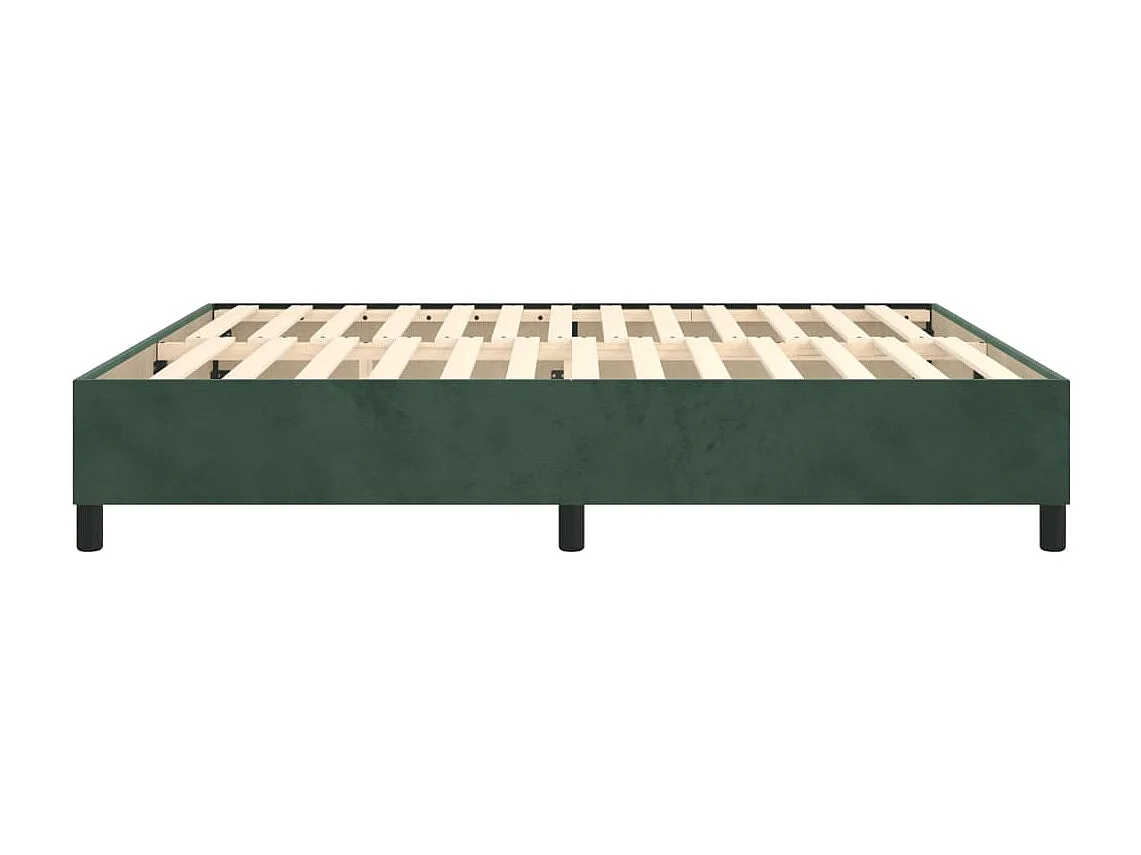 Boxspring bed 160x200 cm fluweel donkergroen