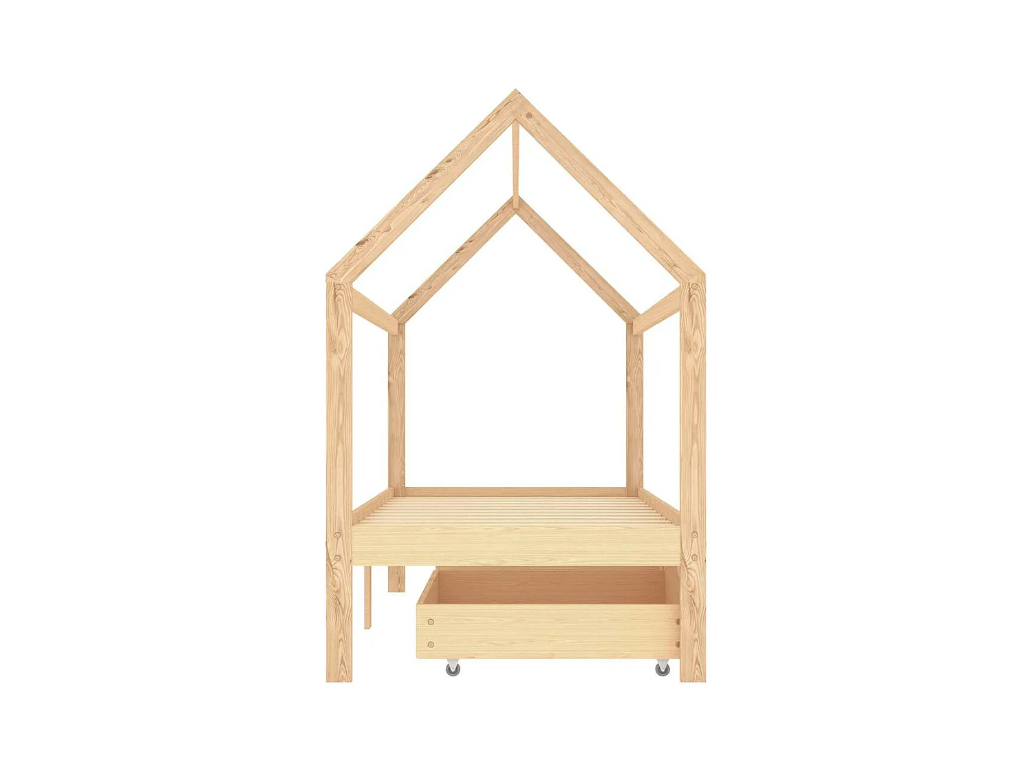 Cadre de lit d'enfant avec tiroirs Bois de pin massif 90x200 cm