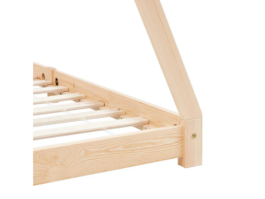 Giroletto per Bambini in Legno Massello di Pino 70x140 cm