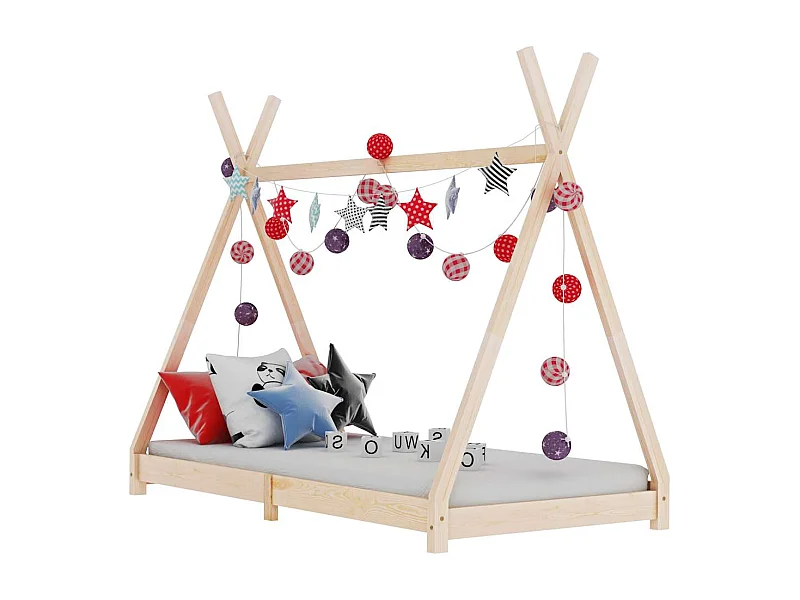 Cadre de lit d'enfant Bois de pin massif 70x140 cm