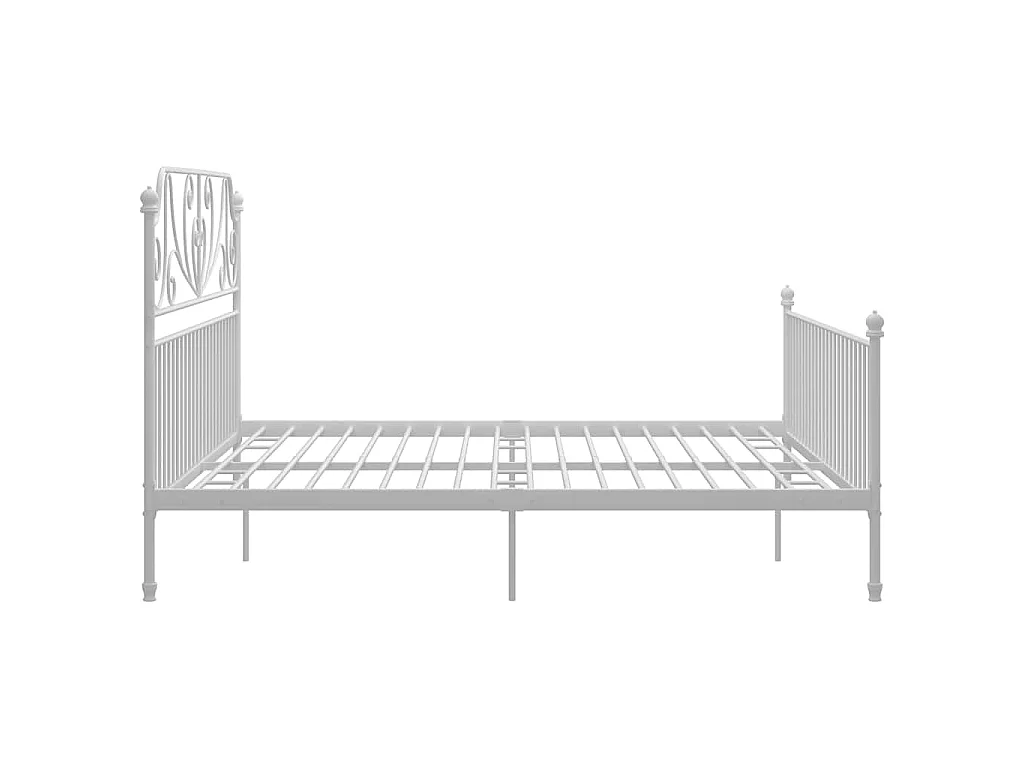 Bedframe metaal wit 200x200 cm