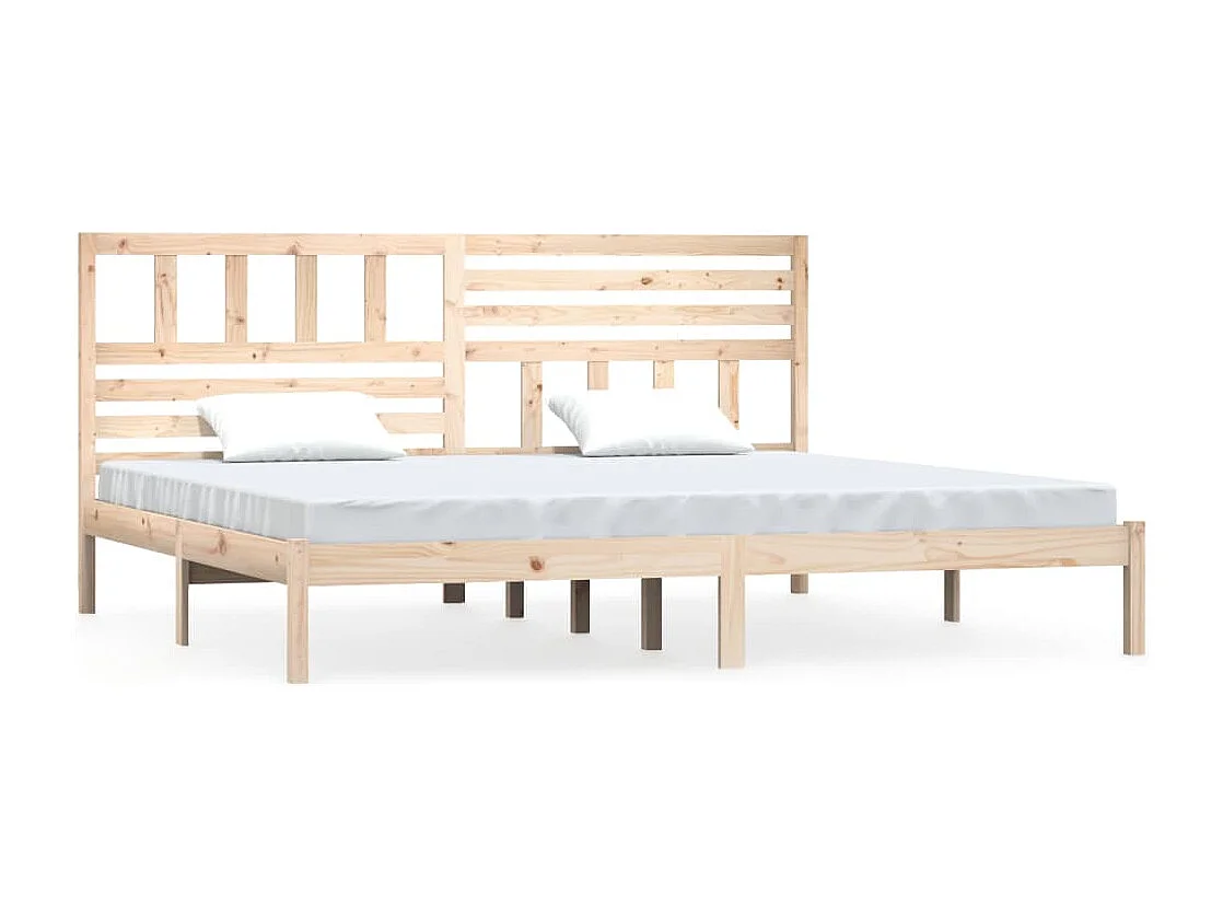 Cadre de lit sans matelas 180x200 cm bois massif de pin