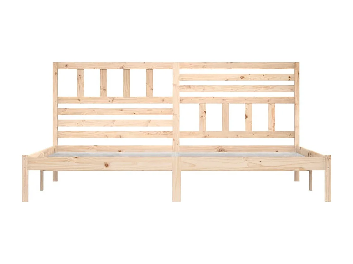 Cadre de lit sans matelas 180x200 cm bois massif de pin